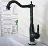 Rubinetti da cucina Ottone lucidato a olio nero Rubinetto monocomando per lavabo con beccuccio girevole Lavandino del bagno Rubinetto per acqua fredda e fredda Dnf654