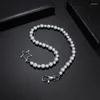 Pendant Necklaces Luminous Beads Bracelet Faux Pearls Unisex Trend Hip Hop Rock Late Night Party Jewelry Accessories