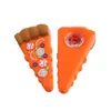 Colorful Silicone Pipes Pizza Style Pyrex Thick Glass Filter Bowl Portable Dry Herb Tobacco Cigarette Holder Hookah Waterpipe Bong Smoking Tube