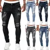 Herrbyxor klassiska streetwear hiphop joggers män brev band lastfickor spår jeans casual manliga byxor svettpant n5