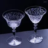 Wine Glasses Japanese Crystal Cocktail Goblet Martini Glass Lead-Free European Luxury Hand-Blown Roasted Flower Mixing Drinking