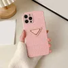 Designer Luxury Phone Cases for iPhone 14 Pro Max 12 13 Xsmax XR 7 8 Plus Fashion Woven Mönster Triangel Telefoner Fall 11156Z B7