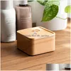 Storage Boxes Bins Wooden Jewelry Simple Beech Wood Watch Box Diy Christmas Gift Packaging Drop Delivery Home Garden Housek Dhgarden Dhgme