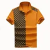 2023 Designer Stripe Polo Shirt T Shirts Grid Polos Originele Single Led Mens High Street Fashion Horse Polo Luxury T-shirt Men