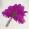 Other Event Party Supplies 1pcs OneSided African Turkey Feather HandFan for Dance Eventaille Mariage Wedding Decoration Hand Fan Nigerian Feathers Fan 231118