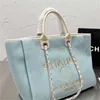 50% de réduction sur les sacs à main de luxe pour femmes Classics Beach Canvas Chaînes brodées Packs Bag Small Large Pack NL4T