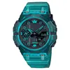 Sports Digital Quartz Unisex GA-B001C Reloj de choque original Tiempo en todo el mundo Función completa LED Serie de roble impermeable