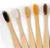 Disposable Toothbrushes Natural Bamboo Toothbrush Wholesale Environment Wooden Rainbow Oral Care Soft Bristle Disposable Toothbrushe