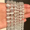 Doğal taş pembe beyaz aytaşı kedi göz boncukları mücevher yapmak için pürüzsüz gevşek aralayıcı boncuklar opal diy cazibe bilezikler kolye moda mücevher beads