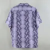 Męskie koszulki węża Wacko maria koszulka kobiety Brown Purple White Hawaii Beach