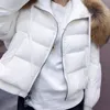 Women's Fur Faux 2023 Fashion Winter Puffer Jacket Women Large Real Raccoon Collar Female Parkas Thick Warm 90 Goose Down Loose Coat 231118