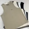 2024SS Herr Designer Vest T Shirt Casual Short Sleeve Sleeveless Fashion Hip Hop Men Vests Cotton Fitness Running Sports T Shirts Size S-XL.PD02