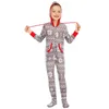 Famille correspondant tenues combinaisons vêtements de noël Homewear enfants adultes Parent enfant porter Elk flocon de neige imprimé combinaison pyjamas 231118