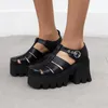 Sandalen 2023 Brand Women's Platform Gladiator Women Dames Naakt kleuren Schoenen Womeren Wedges High Heels Summer Beach