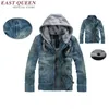 Men's Jackets Autumn 2023 Jean Jacket Oversized Denim Hoodies Cowboy Mens And Coat Plus Size 4XL 5XL 2930 YQ