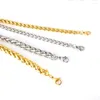 Chains ASON Necklace Chain Stainless Steel Gold Color Pendant For Jewelry Making Bulk Women Men Choker Accessories Christmas