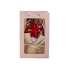 Fiori decorativi Peonia artificiale Rose di corallo Decorazioni autunnali di San Valentino Pezzi centrali per feste di Natale