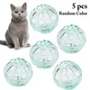 Cat Toys Legendog 5Pcs/Set Ball Kitten Toy Lightweight Bell Play Pet Supplies Random Color Favors