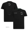 T-shirt F1 Maglia ufficiale a maniche corte da pilota di Formula 1 Team Racing T-shirt traspirante T-shirt nera da uomo estiva ad asciugatura rapida 2023