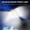 Solar Street Lights Outdoor Motion Czujnik 3 panele słoneczne 360 ​​° Regulowane IP65 Wodoodporne 3 tryby 2835smd Wysoka jasność Szersza iluminowana