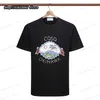 Męskie koszulki Casablanca 2023 Nowy alfabet drukowana Trend Trend T-shirt Summer Casual Fashion Top T-Shirt T230419