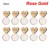 10pcs coeur amour magie des vitesses d'oreilleur d'oreille de boucle d'oreille soulève doss ajusté hypoallergénique oreille noix oreille lobe support bijoux de fabrication