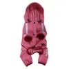 Vêtements pour chiens Pratique Chiot Imperméable Couleur Vive Pet Casquette Élastique À Capuche Couverture Complète Du Corps Brim Layered Cape