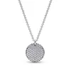 Pandoras platina prata banhado novo símbolo eterno dia das mães moda luxo clássico designer colar feminino clavícula corrente