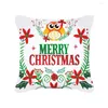 Poduszka krótka pluszowa kreskówka Święta Bożego Narodzenia Trojan Santa Claus Moose Cover
