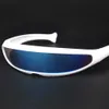 Oczy Okulowe Oczyki Cyberpunk N Cyklops Visor Sunglasses Futurystyczny laser połączony obiektyw