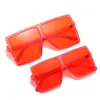 Lunettes de soleil mère enfants correspondant fille fils Parent-enfant lunettes de soleil carrées goutte 2 en 1 ensemble arrivée