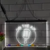 Na Air Micophone LED Neon Decor Home Decor Nowy Rok Ściana Weddna sypialnia 3D Nocne światło