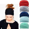 2pc hoofdbanden yoga haarband mode dames multi -kleuren vrouwen niet -slip elastische vouwen sporthoofdband running accessoires stretch haarband y23
