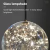 Pendellampor romantisk bubbla glas ljuskrona sovrum mats vardagsrum nordiskt modern hängande lampa stjärnbelysning inomhus fantastiskt ljus