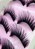 Whole 5 Pairs Women Lady Lashes Makeup Handmade Thick Fake Cross False Eyelashes Tools28814282089