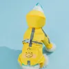 Dog Apparel 2023 Raincoat Waterproof Cute Pattern Reflective Rain Coat Outdoor For Teddy Small Medium Clothing Pet Supplies