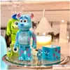 Action Toy Figures 400 Bearbrick Pvc Figure Cosplay One Big Eye Sley Collections Bearbricklys 28Cm Joints Sounds Dhnpb