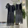 Casual Dresses Dress Gatsby Charleston Deco Sequin Bead Fringe Women Carnival Cocktail Prom Wedding Party