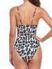 Mulheres de banho feminina 2023 Mulheres de maiô de leopardo One Push Up Up Feminino Sexy Bodysuit Bathers Bating Swimming Swimming Summer Beachwear