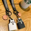 Fashion Cartoon Keychain Classic Exquisite Car Keyring Letter Men Women Loves PVC Basketball Polo Shirt Accessories Keychains Pendant YSK0254-0257