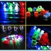 Party Favor Led Light Up Favors Glow in the Dark Birthday Supplies for Kid Adts Halloween Flash Rings Glasögon Armband Fiberoptiska DHBZH