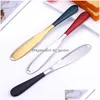 Cheese Tools Stainless Steel Butter Knife Baking With Hole Jam Spreaders Cream Knifes Hangable Home Mtifunctional Dessert To Dhgarden Dhtix