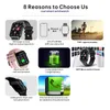 Nieuwe Bluetooth Antwoord Oproep Smart Watch Women Dial Call Body Temperatuur Fitness Tracker Men Smartwatch Men Women +Box