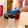 Openers Stainless Steel Beer Bottle Opener Knife Pl Tap Double Hinged Mtifunctional Wine Corkscrew Kitchen Tools Creative Gi Dhgarden Dhatk