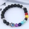 Strand Galaxy Solar System Bracelet Men Universe Nine Planets Natural Stone Stars Earth Moon Friend Bracelets Fashion Jewelry