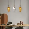 Pendant Lamps Lighting Dining Room Ball Chandelier Led Fixtures Residential Light Ceiling Cardboard Lamp Kitchen Lustre Suspension
