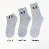 Designer Socks Women Men Top Quality Cotton All-Match Classic Ankle Letter Breattable Black White Grey Football Basketball Sports Sock med presentförpackning