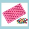 Baking Moulds Sile Heart Shape Chocolate Mold Gummy Candy Maker Ice Tray Jelly Mod 55 Cavity Kitchen Dessert Cake Bakeware Tools Sol Dhmif