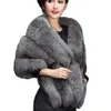 Women's Jacket Fur Shawl Cheongsam White Pink Black Wedding Dress Bride Elegant Cape Winter Capes Ponchos Thicken Warm Cloak 231118