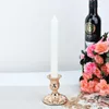 Candle Holders Metal Holder European Creative Gold Candlestick Party Romantic Atmosphere Decorative Home Table Stick Ornaments